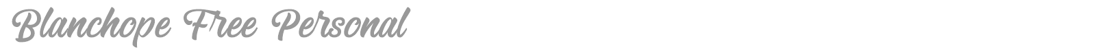 Blanchope font preview
